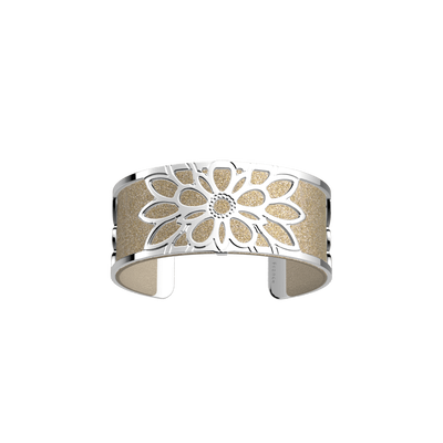 Dahlia bracelet, Cream / Gold Glitter reversible insert dahlia-bracelet-cream-gold-glitter-reversible-insert-pack_manchettes_essentielles