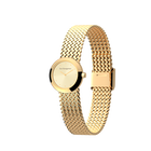 Palmier mesh watch - Gold finish, l'Absolue round watch case image number 1