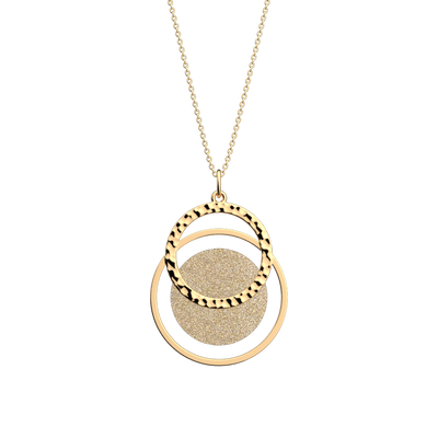 Collier Pure Martelée, cuir réversible Paillettes Dorées / Crème collier-pure-martelee-cuir-reversible-paillettes-dorees-creme-pack_colliers