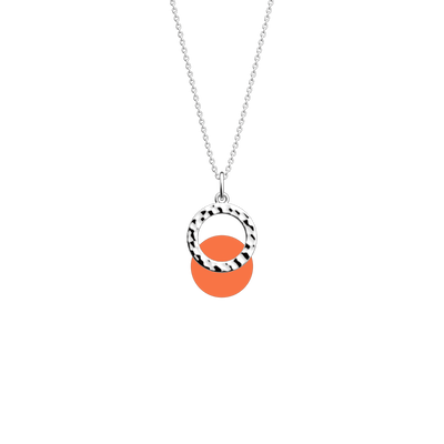 Pure Martelée necklace, Multicoloured Glitter / Tangerine reversible insert pure-martelee-necklace-multicoloured-glitter-tangerine-reversible-insert-pack_colliers