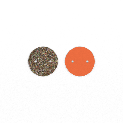 Cuir - Colliers & Joncs, Paillettes Multicolores / Tangerine cuir-colliers-joncs-paillettes-multicolores-tangerine
