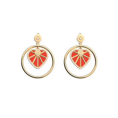 Boucles d'oreilles Cœur Céleste, cuirs réversibles Rouge Passion / Glamour boucles-d-oreilles-c-ur-celeste-cuirs-reversibles-rouge-passion-glamour-pack_bo_dormeuses