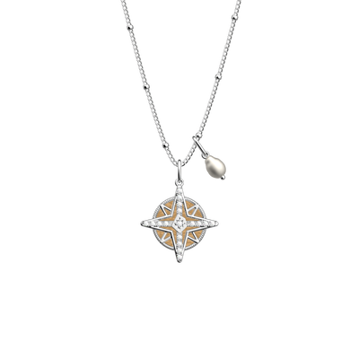 Rose des Vents necklace, Fine Sand / Caramel reversible insert rose-des-vents-necklace-fine-sand-caramel-reversible-insert-pack_colliers