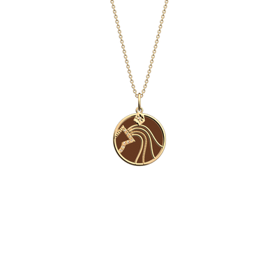 Aquarius necklace, Terracotta / Bronze reversible insert aquarius-necklace-terracotta-bronze-reversible-insert-pack_collier_zodiaque