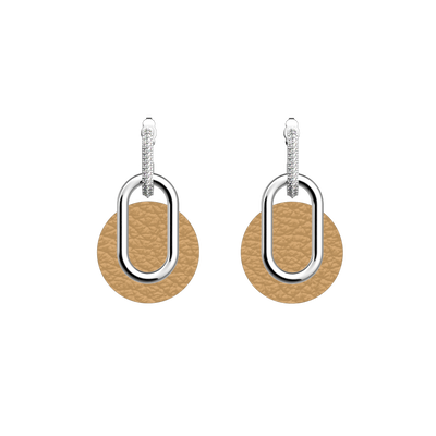 Boucles d'oreilles Chaîne, cuirs réversibles Sable Fin / Caramel boucles-d-oreilles-chaine-cuirs-reversibles-sable-fin-caramel-pack_boucles_d_oreilles_essentielles_et_precieuses