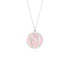 Collier Tigre, Finition argentée, Rose Clair / Gris Clair image number 1