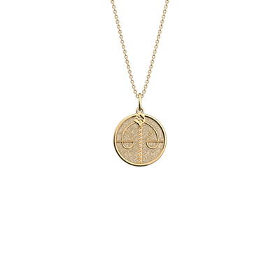 Libra necklace, Cream / Gold Glitter reversible insert libra-necklace-cream-gold-glitter-reversible-insert-pack_collier_zodiaque