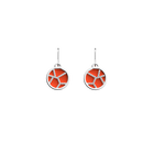 Girafe Earrings, Silver finish, Gold Satin / Capucine image number 2