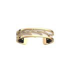 Courbe Bracelet, Gold finish, Black / White image number 2
