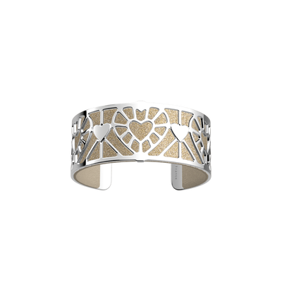 Cœur bracelet, Cream / Gold Glitter reversible insert c-ur-bracelet-cream-gold-glitter-reversible-insert-product_master_bagues_essentielles-taille