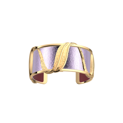 Manchette Drapé, cuir réversible Violette Sauvage / Lavande Métallisée manchette-drape-cuir-reversible-violette-sauvage-lavande-metallisee-pack_manchettes_essentielles