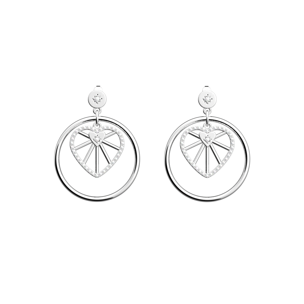 Boucles d'oreilles Caur Céleste - Les Georgettes - Modalova