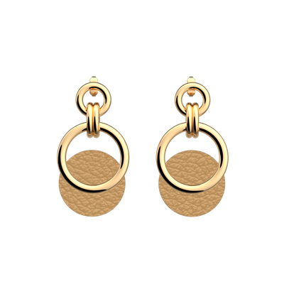 Trésor earrings, Fine Sand / Caramel reversible inserts  tresor-earrings-fine-sand-caramel-reversible-inserts-pack_boucles_d_oreilles_essentielles_et_precieuses