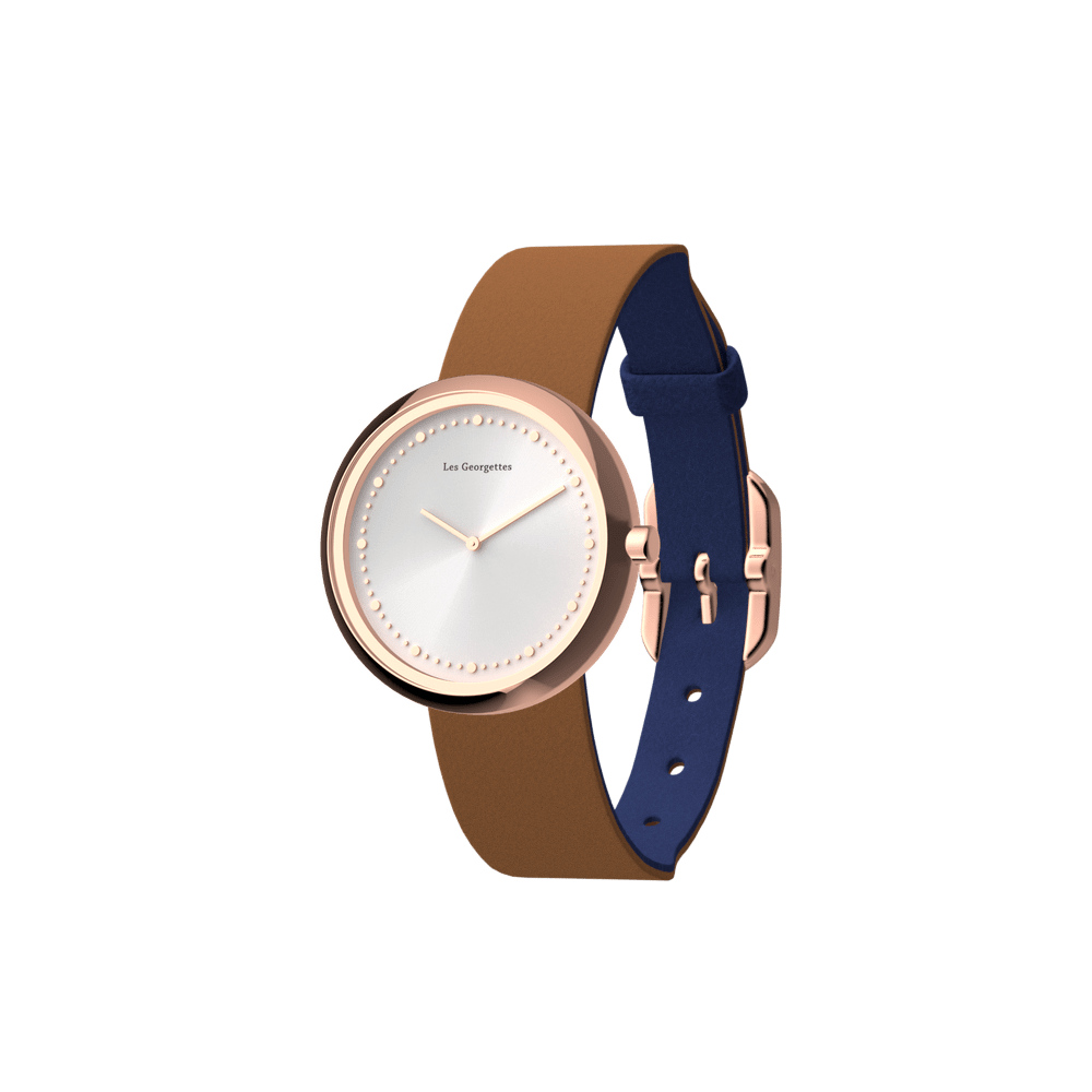 Reversible Denim Blue / Canyon watch, la Grande Absolue watch case, Rose gold finish image number 2