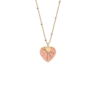 Cœur Céleste necklace, Jasmine / Metal Rose reversible insert c-ur-celeste-necklace-jasmine-metal-rose-reversible-insert-pack_colliers