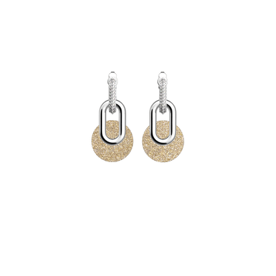 Chaîne Earrings, Cream / Gold Glitter reversible insert chaine-earrings-cream-gold-glitter-reversible-insert-pack_bo_dormeuses