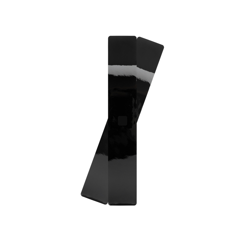 Bracelet cuir Double tour, Noir Vernis / Violine, boucle dorée - Les Georgettes - Modalova