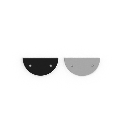 Cuir - Colliers, Noir / Blanc cuir-colliers-noir-blanc