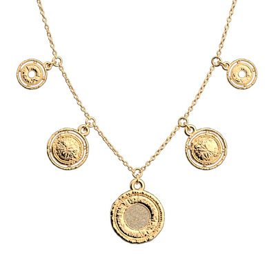 Pépite necklace, Cream / Gold Glitter reversible insert pepite-necklace-cream-gold-glitter-reversible-insert-pack_colliers