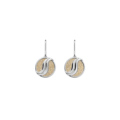 Boucles d'oreilles Drapé, cuirs réversibles Crème / Paillettes Dorées boucles-d-oreilles-drape-cuirs-reversibles-creme-paillettes-dorees-pack_bo_dormeuses