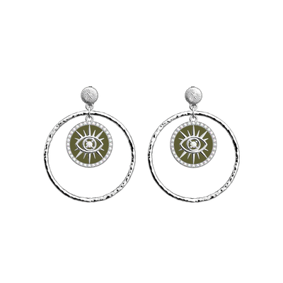 Œil earrings, Fresh Water / Olive reversible inserts  -il-earrings-fresh-water-olive-reversible-inserts-pack_boucles_d_oreilles_essentielles_et_precieuses