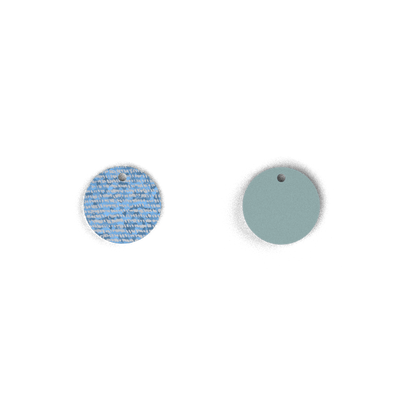 Cuir - Colliers, Denim Irisé / Céleste cuir-colliers-denim-irise-celeste
