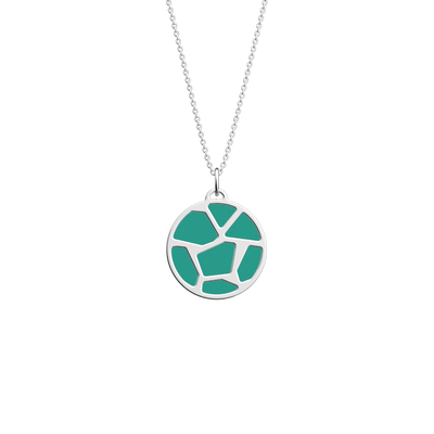 Girafe necklace, Metallic Aquamarine / Aquatic reversible insert girafe-necklace-metallic-aquamarine-aquatic-reversible-insert-pack_colliers