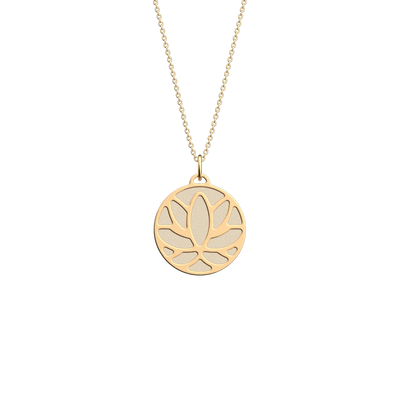 Collier Lotus, cuir réversible Paillettes Dorées / Crème collier-lotus-cuir-reversible-paillettes-dorees-creme-pack_colliers