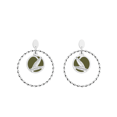 Rose des Sables earrings, Olive / Fresh Water reversible inserts rose-des-sables-earrings-olive-fresh-water-reversible-inserts-pack_boucles_d_oreilles_essentielles_et_precieuses