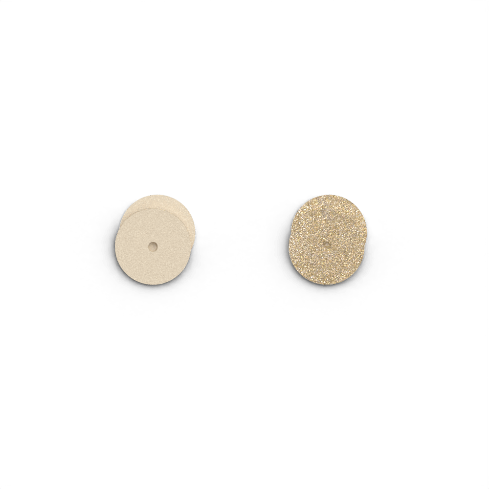 Cuir - Boucles d'oreilles, Crème / Or Paillettes - Les Georgettes - Modalova