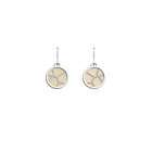 Girafe Earrings, Silver finish, Gold Satin / Capucine image number 1