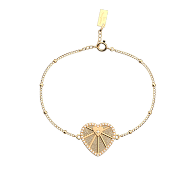Bracelet Cœur Céleste, cuir réversible Paillettes Dorées / Crème bracelet-c-ur-celeste-cuir-reversible-paillettes-dorees-creme-pack_bracelets_chaines_joncs