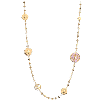Astrale necklace, Magnolia / Pearl White reversible insert astrale-necklace-magnolia-pearl-white-reversible-insert-pack_colliers