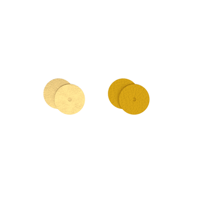 Leather insert - Earrings, Sun / Gold leather-insert-earrings-sun-gold-dormeuses