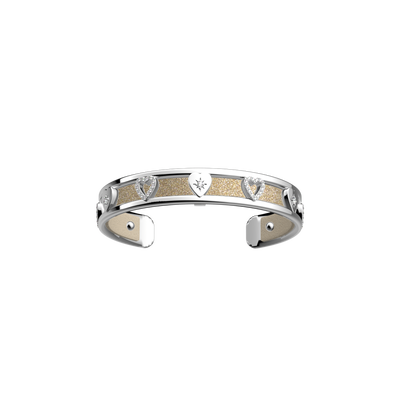 Cœur Céleste bracelet, Cream / Gold Glitter reversible insert c-ur-celeste-bracelet-cream-gold-glitter-reversible-insert-pack_manchettes_essentielles