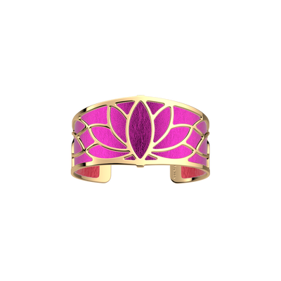 Manchette évasée Lotus, cuir réversible Rose Intense / Fuchsia Métallisé manchette-evasee-lotus-cuir-reversible-rose-intense-fuchsia-metallise-pack_manchettes_essentielles