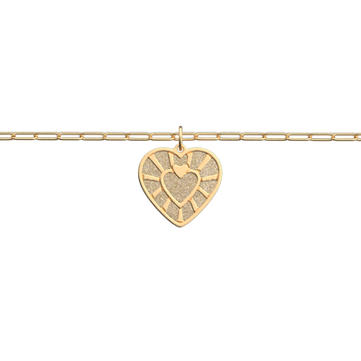 Bracelet chaine Cœur, cuir réversible Paillettes Dorées / Crème bracelet-chaine-c-ur-cuir-reversible-paillettes-dorees-creme-pack_bracelets_chaines_joncs