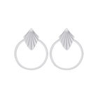 Amulette Earrings, Silver finish image