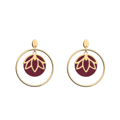 Lotus earrings, Pomegranate / Sugared Almond reversible inserts lotus-earrings-pomegranate-sugared-almond-reversible-inserts-pack_boucles_d_oreilles_essentielles_et_precieuses