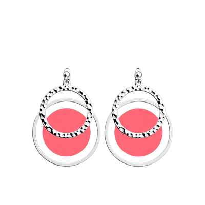 Boucles d'oreilles Pure Martelée, cuirs réversibles Amaryllis Rose / Fuchsia Exotique boucles-d-oreilles-pure-martelee-cuirs-reversibles-amaryllis-rose-fuchsia-exotique-pack_bo_pendantes