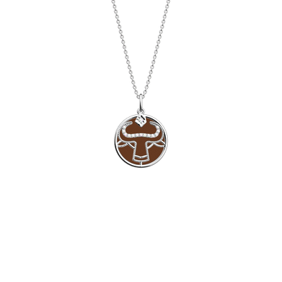Gemini necklace, Terracotta / Bronze reversible insert  gemini-necklace-terracotta-bronze-reversible-insert-pack_collier_zodiaque
