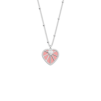 Cœur Céleste necklace, Jasmine / Metallic Pink reversible insert  c-ur-celeste-necklace-jasmine-metallic-pink-reversible-insert-pack_colliers