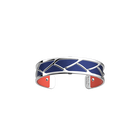 Tresse Bracelet, Silver finish, Coral / Metallic Navy Blue image number 2