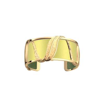 Manchette Drapé, cuir réversible Anis Irisé / Avocat manchette-drape-cuir-reversible-anis-irise-avocat-pack_manchettes_essentielles