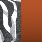 Leather insert - Bracelets, Zebra / Cognac image number 1