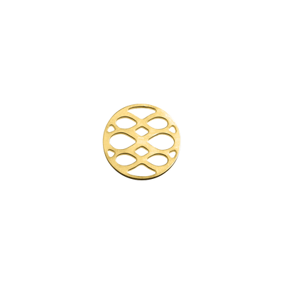 Infini token Round 16 mm, Gold finish infini-token-round-16-mm-gold-finish-jeton_les_clipsables