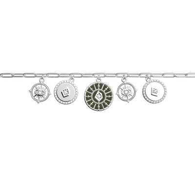 Bracelet Astrale Pampille, cuir réversible Vert de Gris / Bronze Paillettes bracelet-astrale-pampille-cuir-reversible-vert-de-gris-bronze-paillettes-pack_bracelets_chaines_joncs