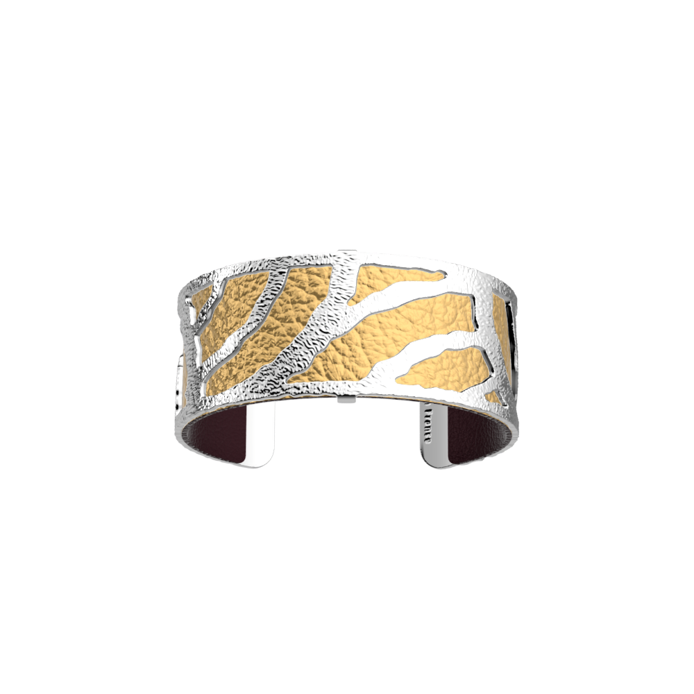 Nomade bracelet Gazelle Plum Sparkle reversible insert Les Georgettes