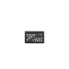 Le Compact Noir motif Résille, doublure Argent Métallisé image number 1