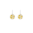 Boucles d'oreilles Dormeuses Tresse, Finition argentée, Sun / Marine image number 1